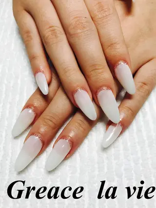 ロング カラー パーマ ヘアアレンジ キッズ ネイル マツエク・マツパ Greace la vie所属・Greace  la vieのネイルデザイン