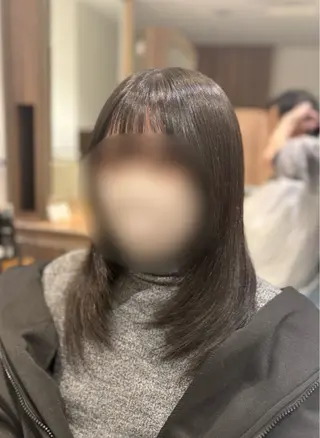 セミロング ツヤ髪縮毛矯正💫/ ハイトーン/あゆみのヘアスタイル