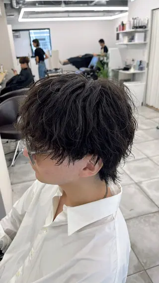 ショート パーマ メンズ 🏆メンズヘア特化 🥇代表りんぺーのヘアスタイル