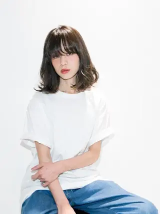 ミディアム コジマ ダイスケのヘアスタイル