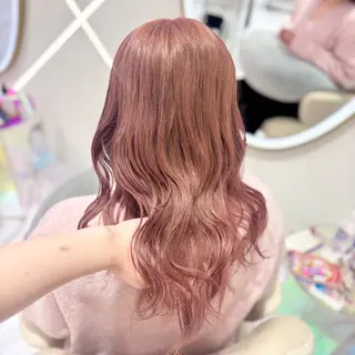 セミロング カラー Ayu🍯/名駅/ブ リーチカラー/ヘアメのヘアスタイル