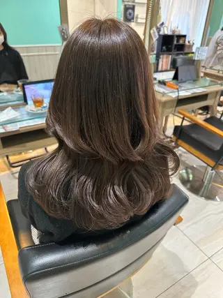 ロング カラー 透けるbrown カラー🎗♡yukaのヘアスタイル