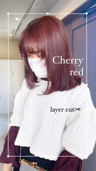 ミディアム カラー hiilo.所属・梶川 利央奈のヘアスタイル