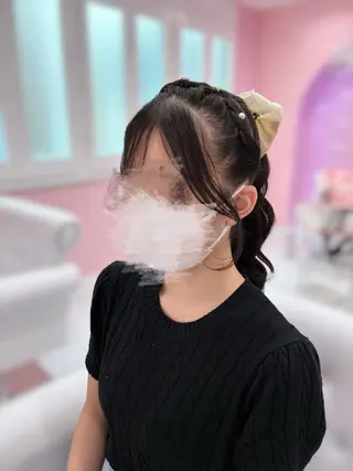 ロング ヘアアレンジ Set Salon Mémoire by miuprierre所属・推し活🪄🩷 川上 佳奈のヘアスタイル