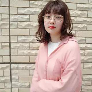 カラー ミディアム 髪質改善/ブリーチ 田代 龍我のヘアスタイル