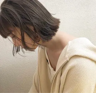 ミディアム カラー kakeru/ボブ パーマ/レイヤーのヘアスタイル