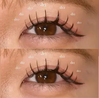 マツエク・マツパ NORA senaのマツエク・マツパデザイン