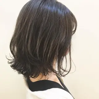 ミディアム カラー 嶋佐 昌大 シマサマオのヘアスタイル