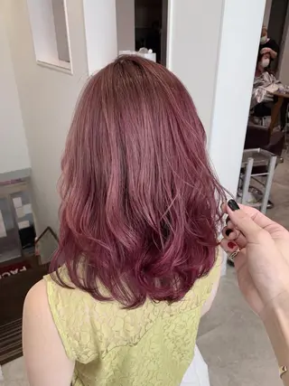 セミロング カラー メンズブリーチカラー /NAOのヘアスタイル