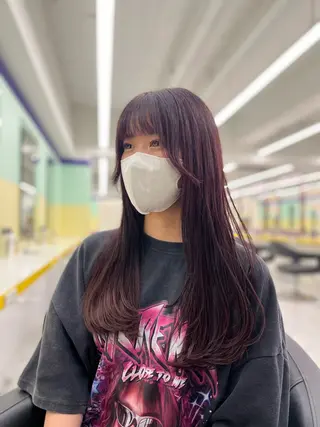 ロング カラー ハイトーンカラー 🦄レイヤーカットのヘアスタイル