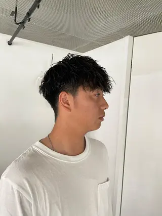 メンズ ボブ/レイヤー /河内温太のヘアスタイル