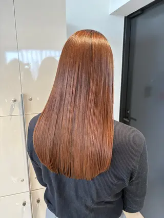 ロング 縮毛矯正/髪質改善/ 斉藤春のヘアスタイル