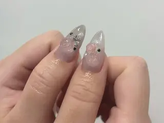 ネイル rina ニュアンス♡ワンホンのネイルデザイン