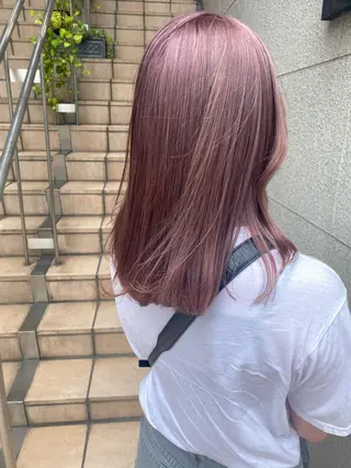 セミロング カラー 💗💗韓国レイヤー yu-ki💗💗のヘアスタイル