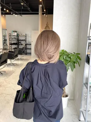 ミディアム カラー ヘアアレンジ アンドウ ユウ/ レイヤーカット/韓国のヘアスタイル