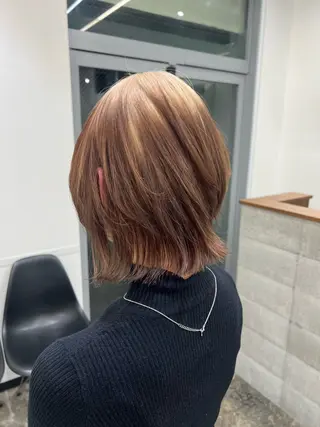 ミディアム カラー ウルフ🐺/ボブ ハイトーン🌈/増田のヘアスタイル