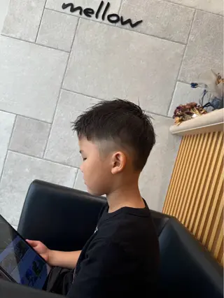 メンズ キッズ 艶カラー 💙KARIN🪼のヘアスタイル