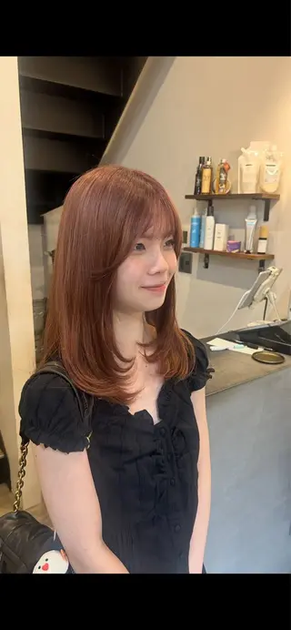 カラー the  hinc所属・新貝楓🌀 透明感カラーのヘアスタイル