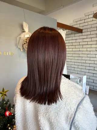 ミディアム カラー sun trip 荒川のヘアスタイル