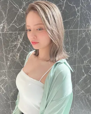 ミディアム チダアキフミ Ash大森のヘアスタイル