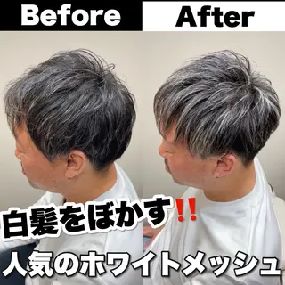 カラー メンズ Soleria /ソレリア所属・メンズカットのプロ 田中慎一のヘアスタイル