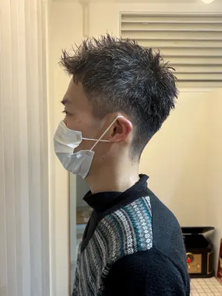 ショート ヘアアレンジ メンズ カット/無造作パーマ /艶カラー✂️ユウトのヘアスタイル