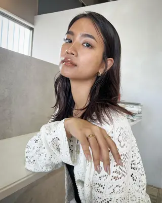 セミロング カラー テトネ タカシのヘアスタイル