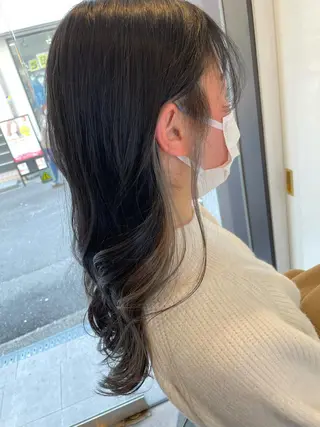 セミロング カラー 美髪形成!色素改善! 秋田 和輝のヘアスタイル