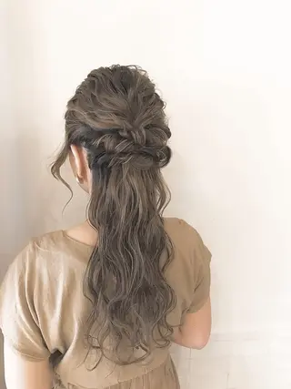 ロング カラー ヘアアレンジ 髪質改善/透明感 OAK兵庫のヘアスタイル