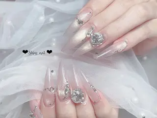 ネイル サイナ🎀 長さだし&デザインのネイルデザイン