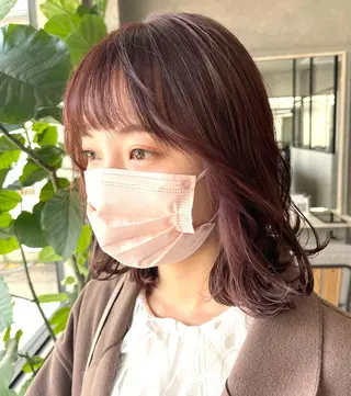 ミディアム カラー mood tatemachiのヘアスタイル