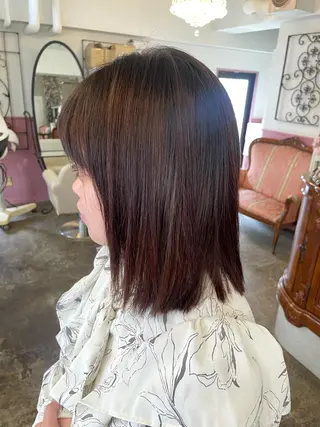 ミディアム カラー パーマ ヘアアレンジ メンズ 表参道Lise おおいしおりのヘアスタイル