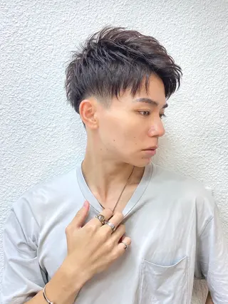 ショート メンズ 🦋透明感カラー🦋 なつやのヘアスタイル