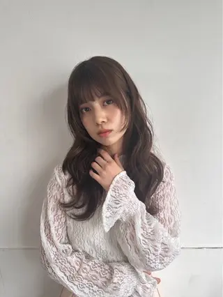 ロング saya 🧸 カット/縮毛矯正のヘアスタイル