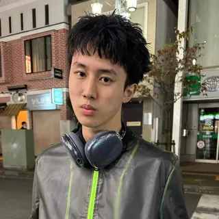 ショート メンズ ハイトーン/パーマ/ メンズ / 櫻本🌐のヘアスタイル