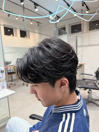 ショート カラー パーマ メンズ Men's salon fifth 渋谷【メンズサロン フィフス】所属・fifth/堀 佳樹のヘアスタイル