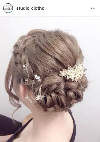ヘアアレンジ 京都.祇園セットサロン:スタジオ ヒロ【Studio hiro】所属・ヒロ(hiro) •スタジオヒロのヘアスタイル