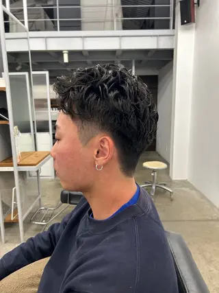 パーマ メンズ 中村 里彩のヘアスタイル