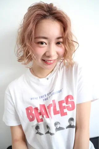 ショート パーマ さかい なつみのヘアスタイル