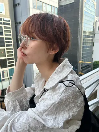 ショート カラー ショート/ボブ専門 宮脇美奈/南船場のヘアスタイル