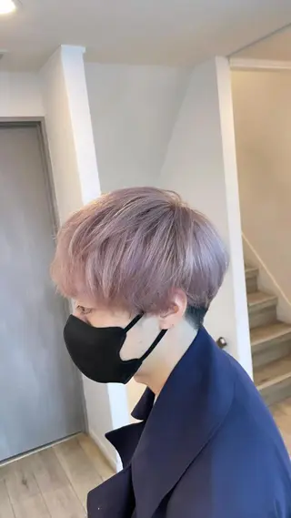 ショート カラー メンズ 🔷ダブルカラーハイ トーン🔷櫻井走のヘアスタイル