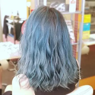 ミディアム カラー 植田 /エクステ /ブリーチ/髪質改善のヘアスタイル