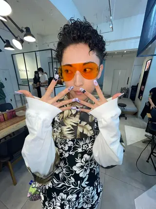 ネイル 🎀ボブ+ハイトーン シュカ👶🏻のヘアスタイル