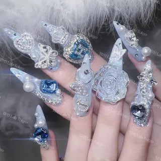 ネイル 【パラジェル・フィルイン】 T&BNAIL STUDIO所属・ナ サギ ロング無制限中のネイルデザイン