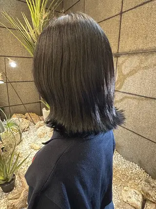 ミディアム カラー 暖色系ツヤカラー コトノ🫧のヘアスタイル