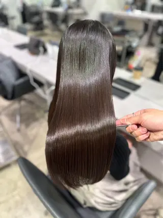 ロング 【ヤバ髪から美髪へ】 縮毛矯正特化アチワのヘアスタイル