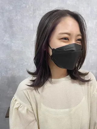 ミディアム C’LD hair  produce /シールドヘア所属・モテ髪/ボブ/ショー ト/アダチフウトのヘアスタイル