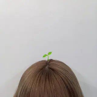 セミロング 暖色カラー推し/ トヤエリコのヘアスタイル