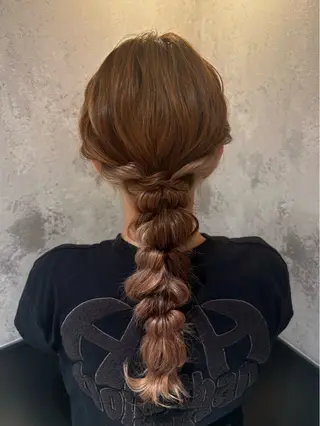 ロング 横浜/髪質改善/ 艶髪カラー/アレンジのヘアスタイル