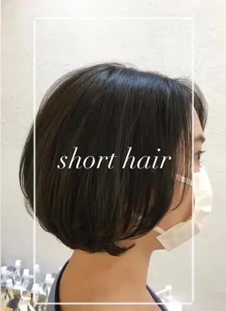 ショート カラー 艶質改善/縮毛矯正 ササキナツミのヘアスタイル